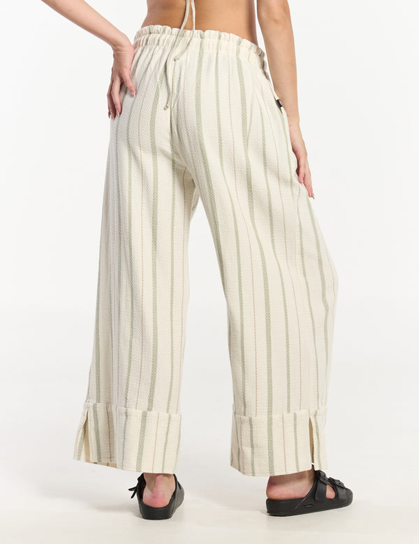 Palazzo Pants Raw Root + Green Women