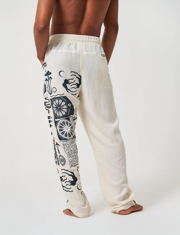 Kambo Off-white Unisex baggy pants
