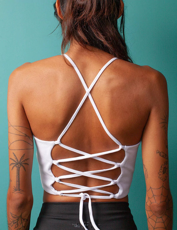 Ambrosia Women´s White Crop Top