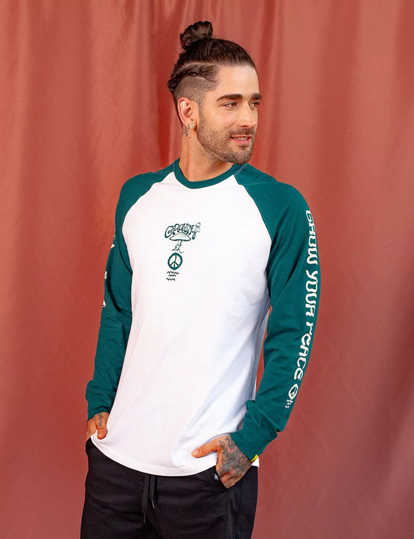 Setas Unisex Raglan Sleeve green Sweatshirt