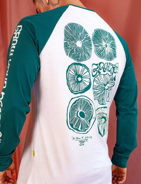 Setas Unisex Raglan Sleeve green Sweatshirt