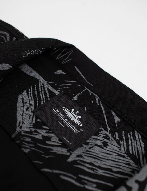 Men’s Sinestesia Black Short-Sleeve Sport Collar Shirt