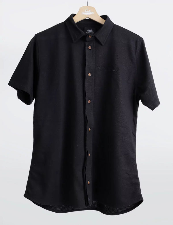 Azabache Men Regular Fit black Shirt