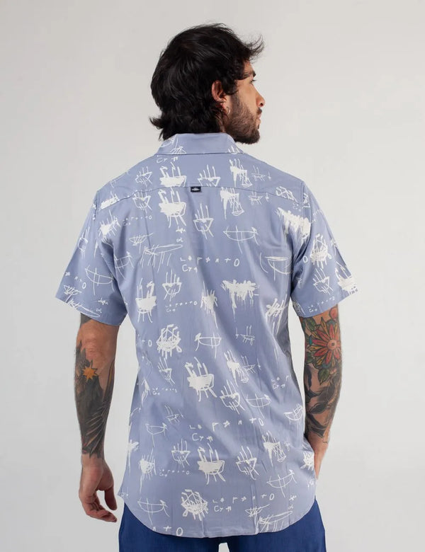 Le Panto Regular Fit Light Blue Shirt Men