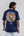 Canto a la luna Oversize Men Blue Navy T-shirt