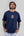 Canto a la luna Oversize Men Blue Navy T-shirt