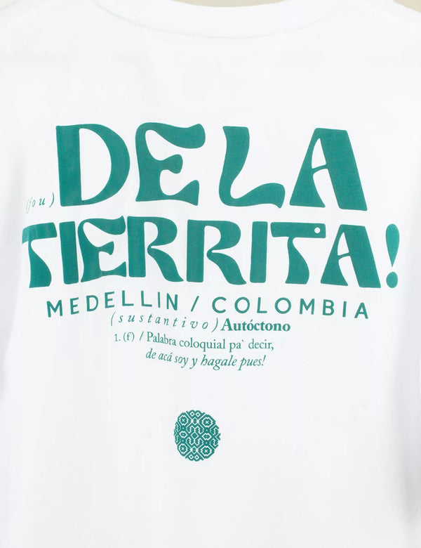 De La Tierrita Men´s Oversize white T-shirt