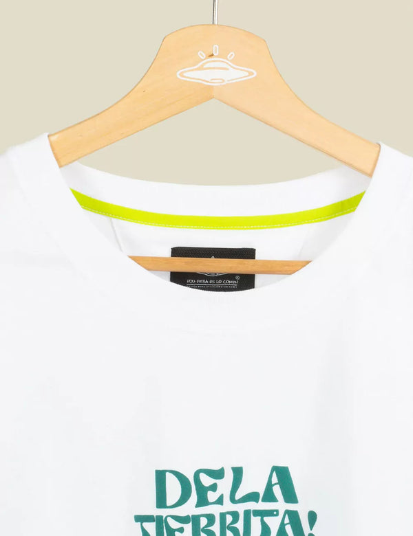 De La Tierrita Men´s Oversize white T-shirt