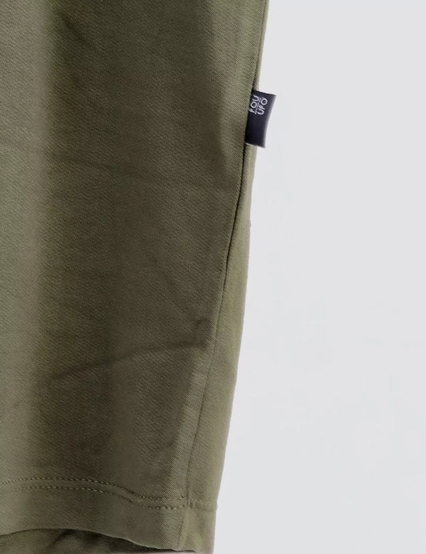 Growth Unisex Oversize Military Green T-Shirt