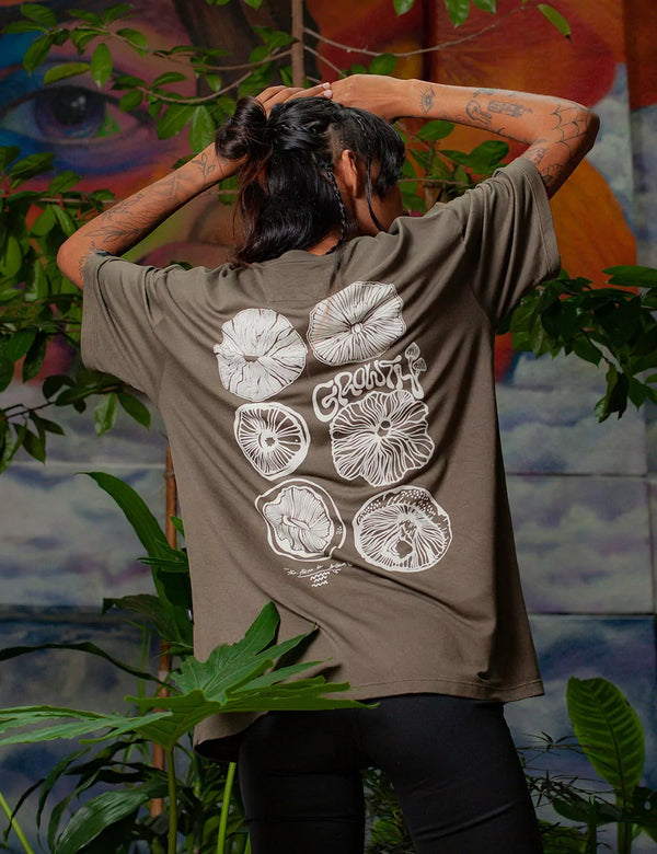 Growth Military green Oversize Unisex T-shirt