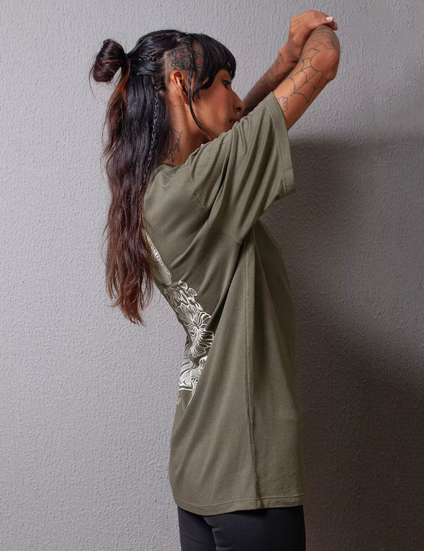 Growth Military green Oversize Unisex T-shirt