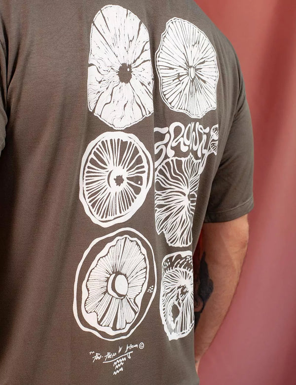 Growth Unisex Oversize Military Green T-Shirt