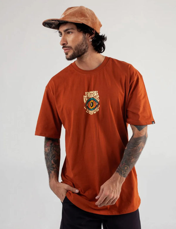 Men´s Oversize Ladder T-Shirt terracotta