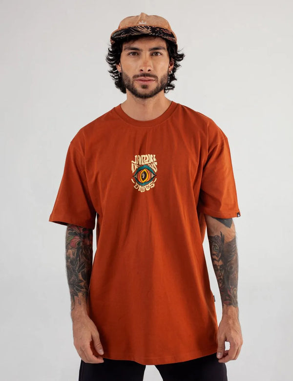 Men´s Oversize Ladder T-Shirt terracotta