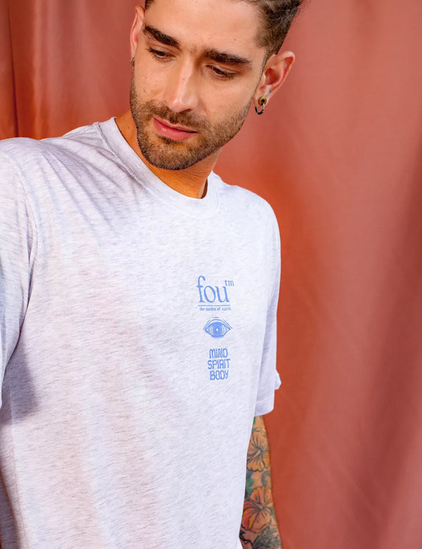 Mudra Men Oversize Jasper Gray T-shirt