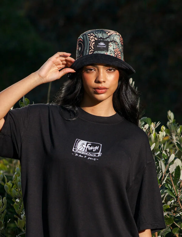 MushRoom Facts black Oversize Unisex T-Shirt