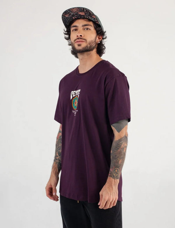 Peyote Men's Regular Fit Purple T-Shirt