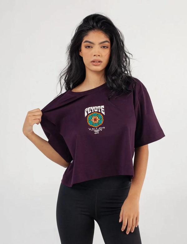Peyote Women's Purple Oversize T-Shirt