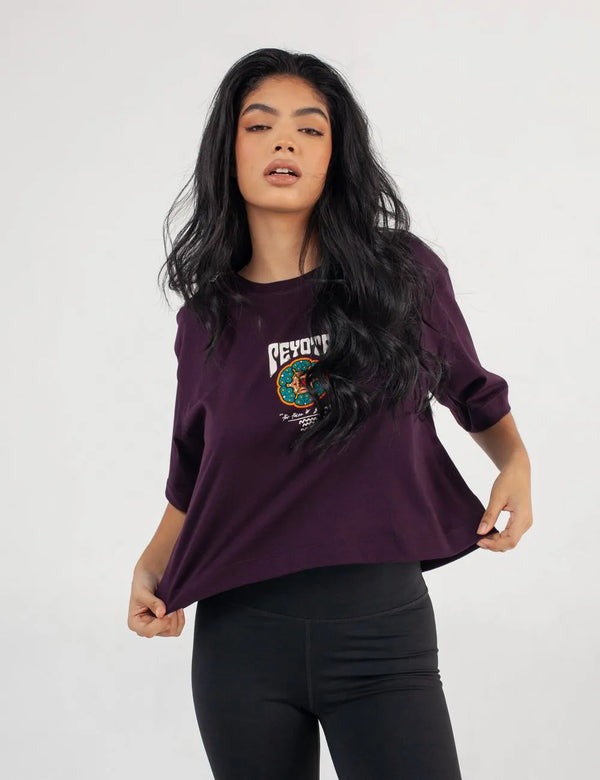 Peyote Women's Purple Oversize T-Shirt