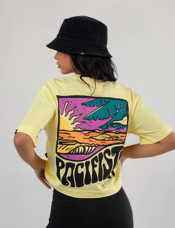 Pacifista Yellow Oversize T-Shirt for Women