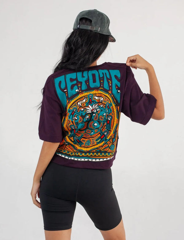 Peyote Women's Purple Oversize T-Shirt
