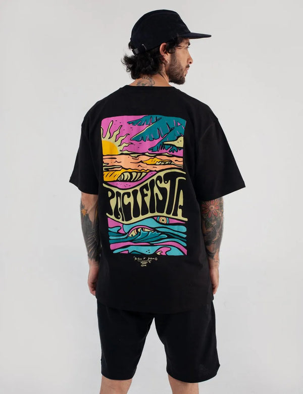 Pacifista Men's Oversize T-shirt in black