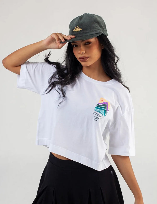 Live Cool Oversize white T-shirt Women