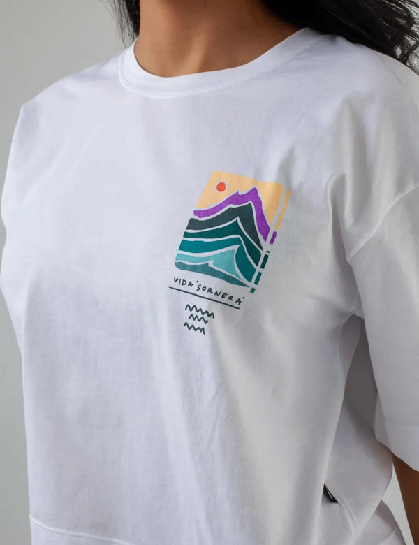 Live Cool Oversize white T-shirt Women