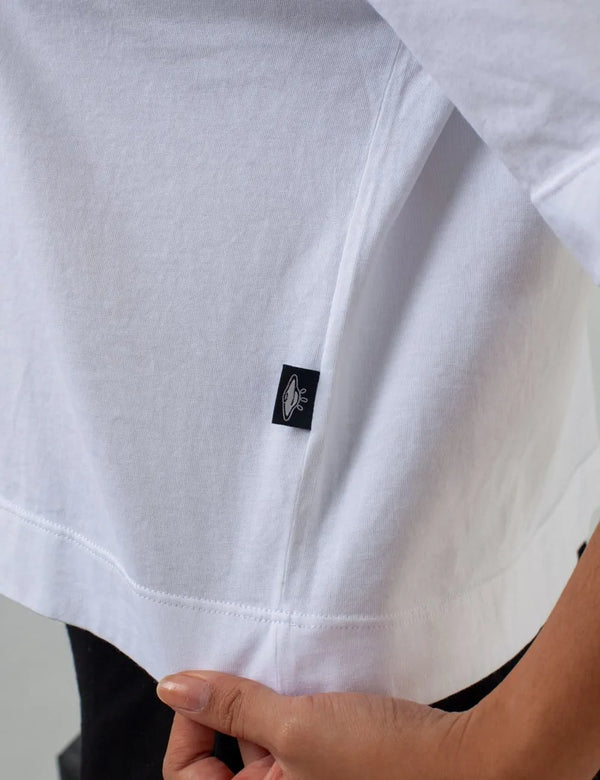 Live Cool Oversize white T-shirt Women