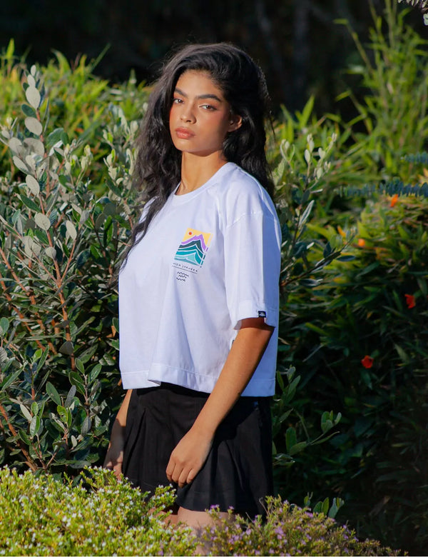 Live Cool Oversize white T-shirt Women