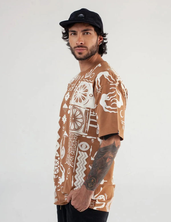 Vurú Tobacco Oversize T-shirt Men