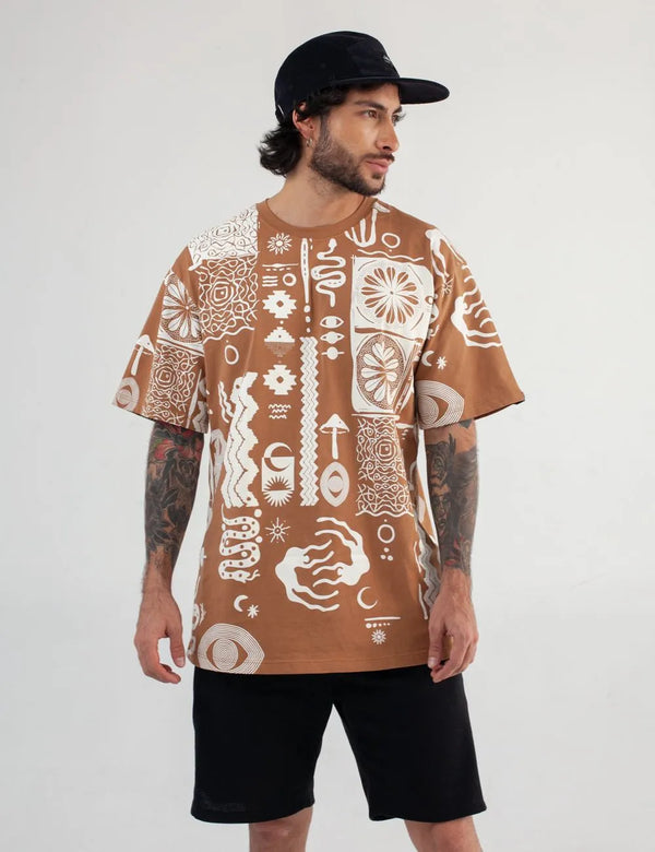 Vurú Tobacco Oversize T-shirt Men