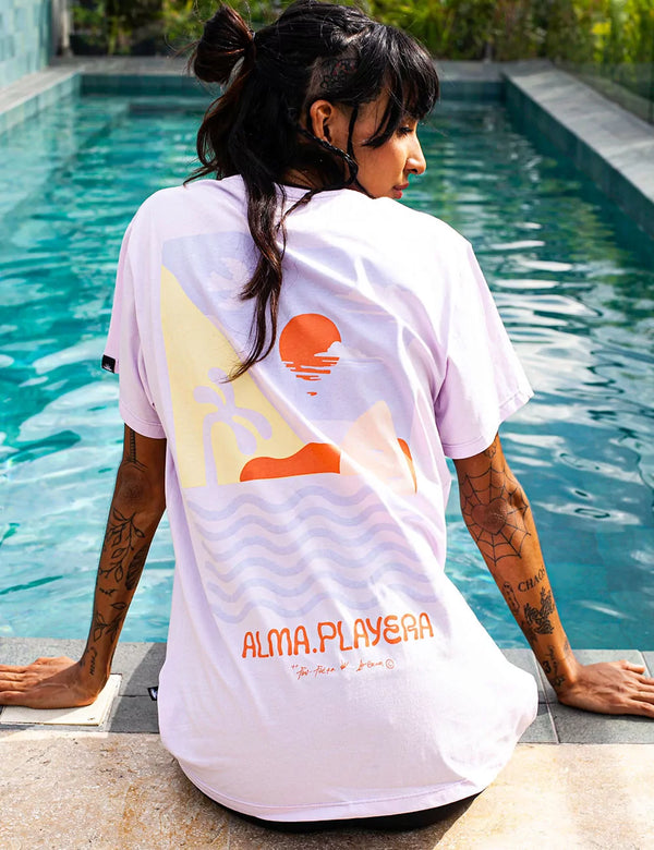 Alma Playera lilac Regular fit Unisex t-shirt