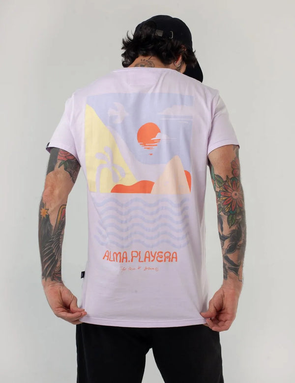 Alma Playera Men Regular fit Lilac T-shirt