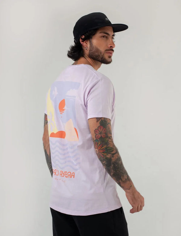 Alma Playera Men Regular fit Lilac T-shirt