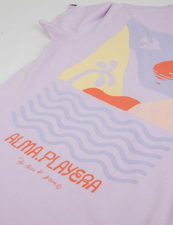 Alma Playera lilac Regular fit Unisex t-shirt