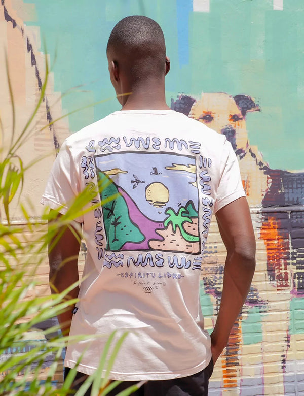 Freedom Men Regular Fit Pink T-Shirt