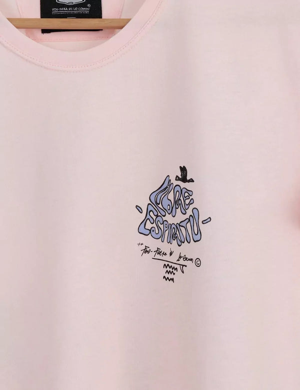 Freedom Men Regular Fit Pink T-Shirt