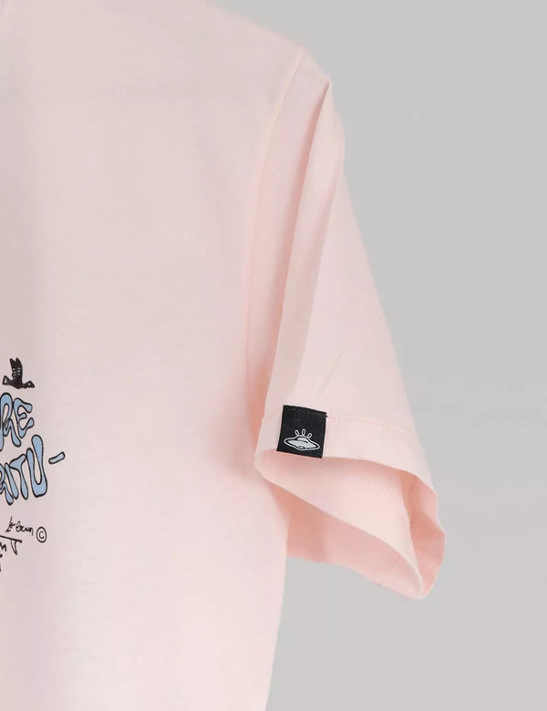 Freedom Men Regular Fit Pink T-Shirt