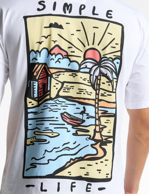 Simple Life Oversize T-shirt White Men
