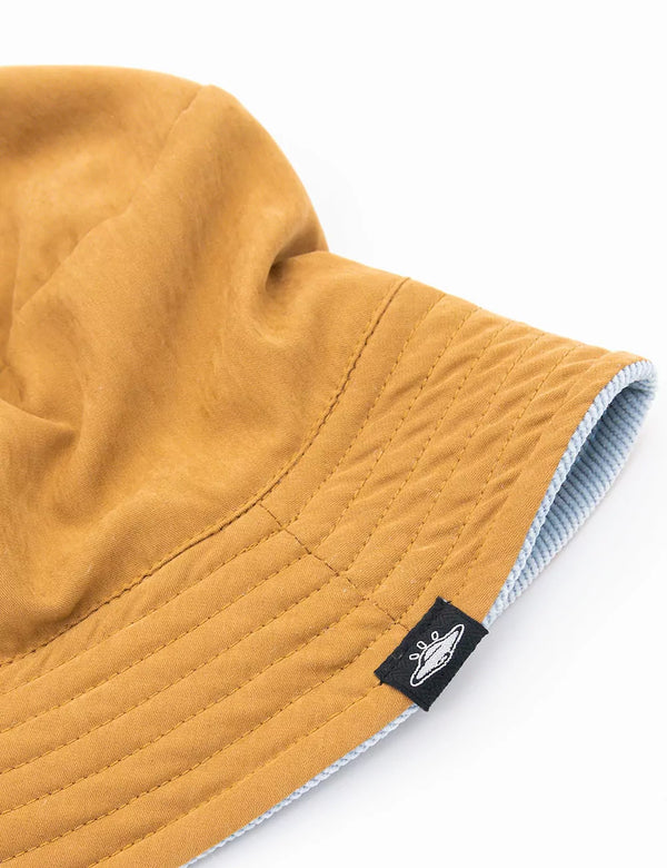 Fisher Hat duplex Sky Blue + Chocolate Unisex