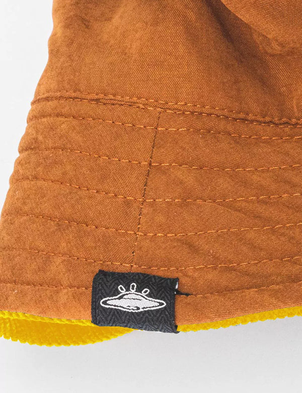 Fisher Hat duplex Mustard + Chocolate Unisex