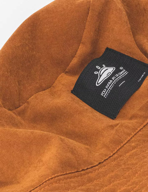 Fisher Hat duplex Mustard + Chocolate Unisex