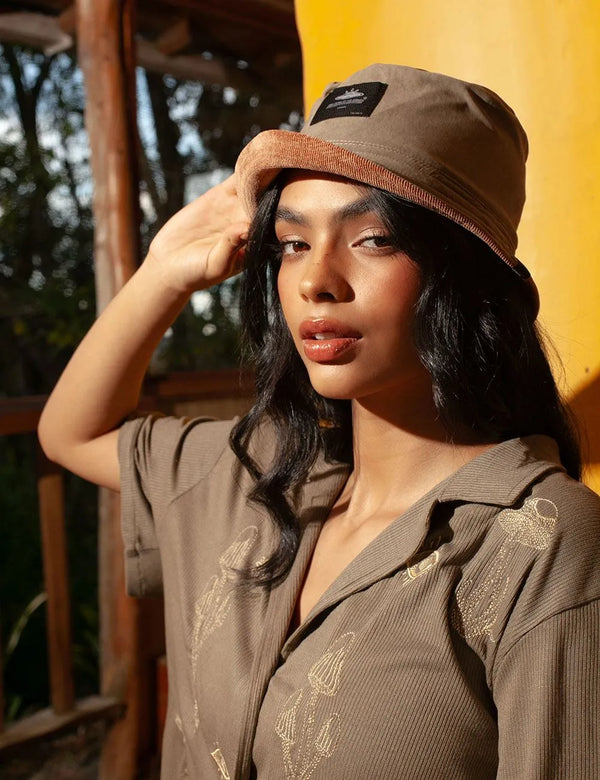 Fisher Hat duplex Cafe + Pistachio Unisex