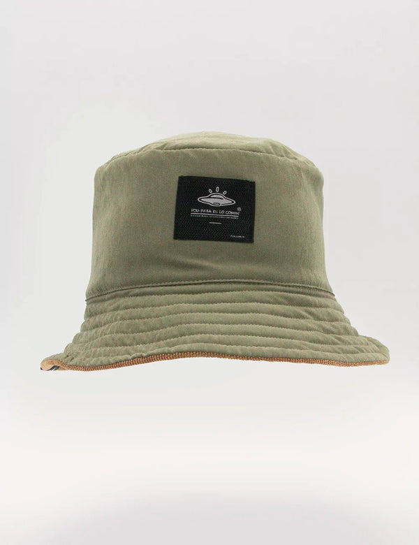 Fisher Hat Duplex pistachio + coffee Unisex