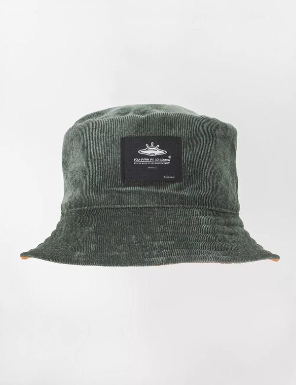 Fisher Hat Duplex Green+Chocolate Unisex