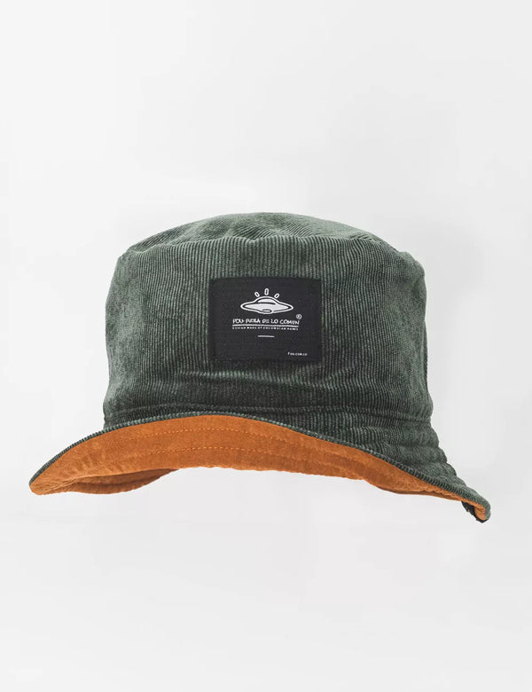 Fisher Hat Duplex Green+Chocolate Unisex
