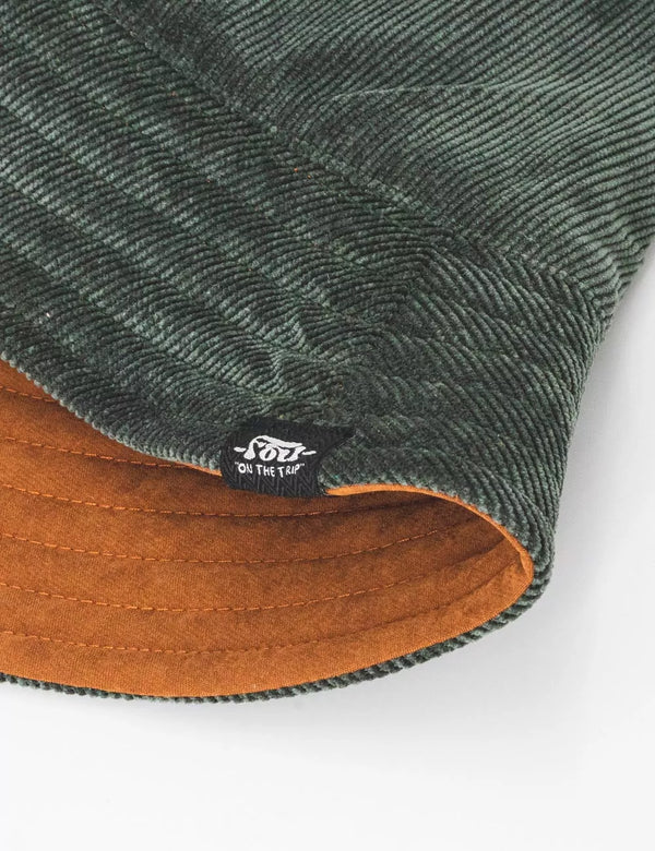 Fisher Hat Duplex Green+Chocolate Unisex