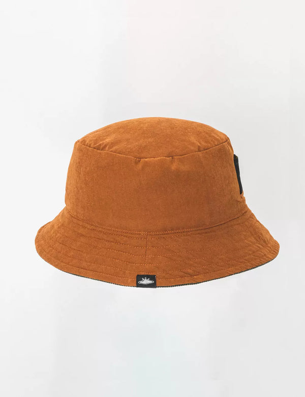 Fisher Hat Duplex Green+Chocolate Unisex