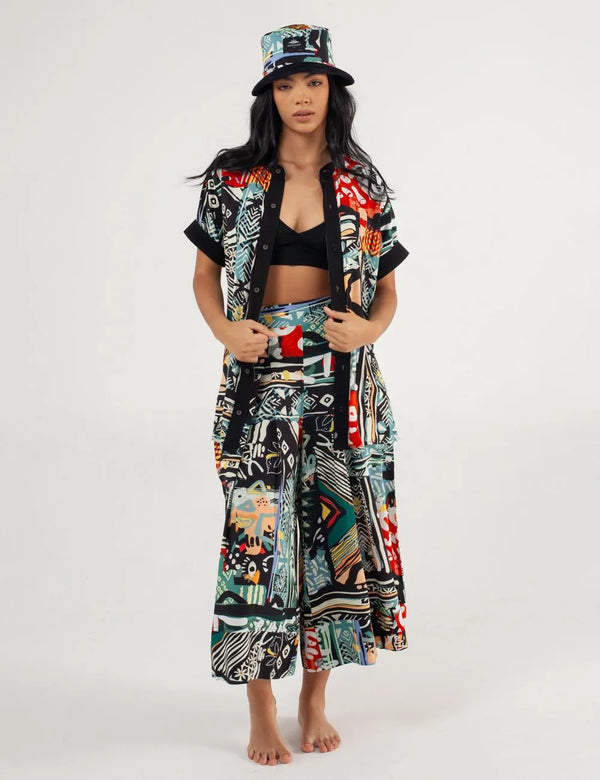 Roots Culotte Pants for Women in multicolor